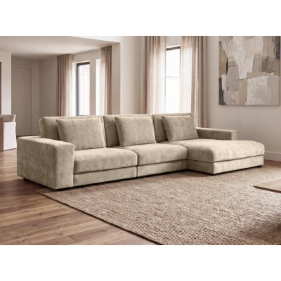 Minkštas kampas KAYALA 3+D (Dress Me Beige-15) D NAUJIENA